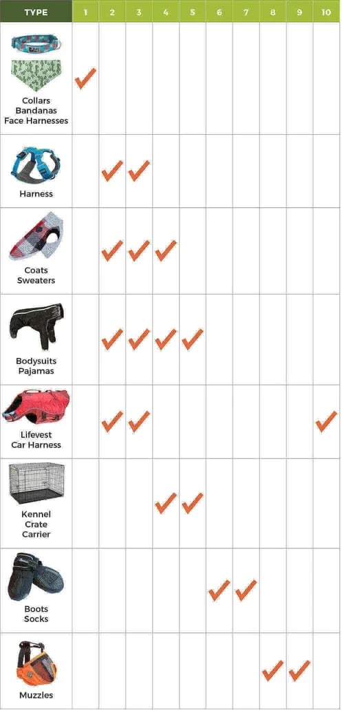 Measuring a dog for clothes store